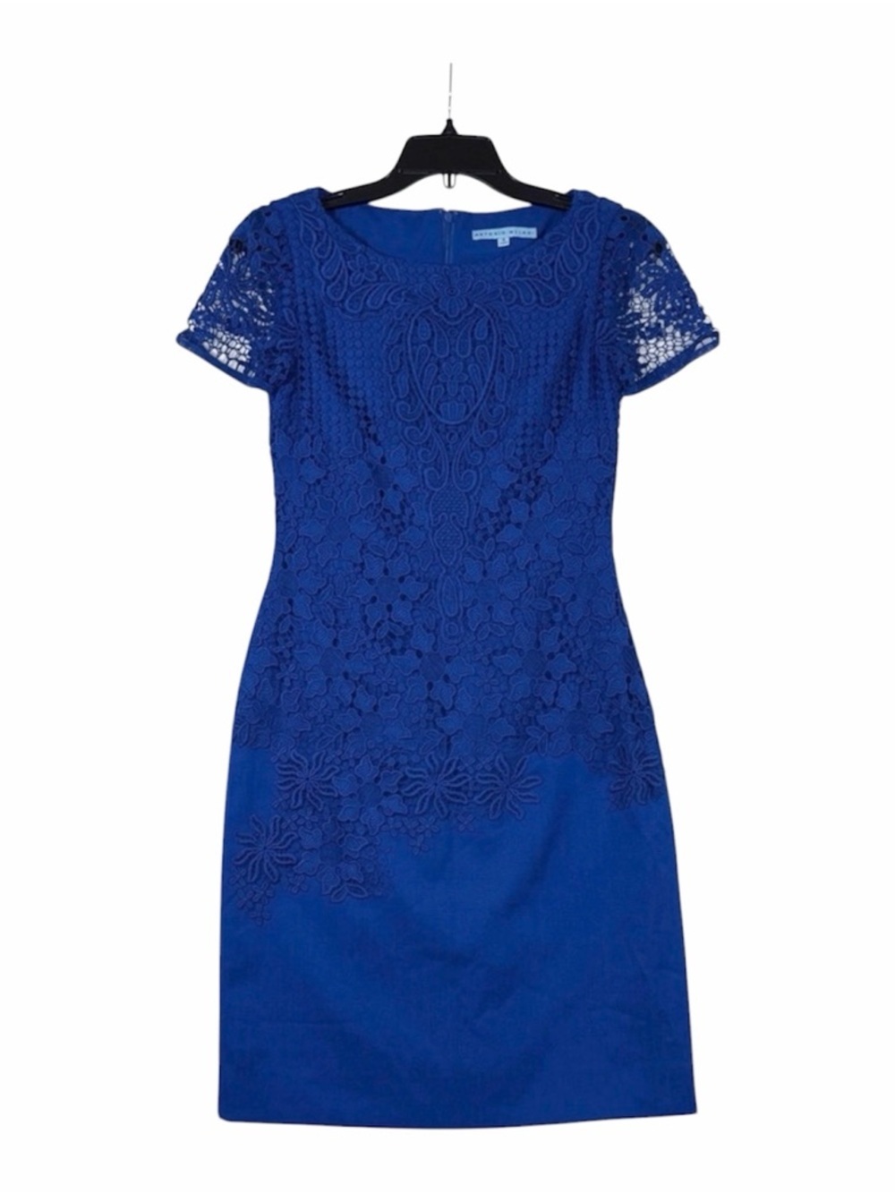 Antonio Melani Royal Blue
Sheath Dress‎ with Lace Sleeves womens size 0